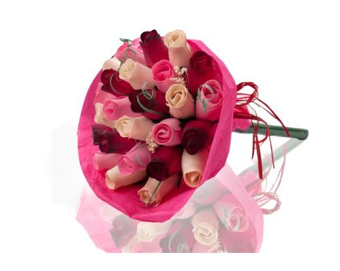 БУКЕТ ДЪРВЕНИ РОЗИ "ROZALI"